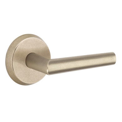 Emtek 7206-MA-TWB Mariposa Sandcast Bronze Door Lever Privacy Set With #2 Rosette Tumbled White Bronze