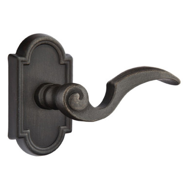 Emtek 70511-NA-MB Napoli Lost Wax Door Lever Dummy Set With #11 Rosette Medium Bronze