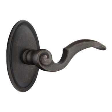 Emtek 70514-NA-MB Napoli Lost Wax Door Lever Dummy Set With #14 Rosette Medium Bronze