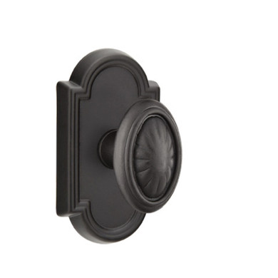 Emtek 71011-PA-FB Parma Lost Wax Door Knob Passage Set With #11 Rosette Flat Black Bronze