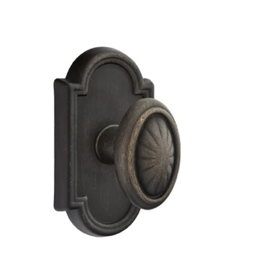 Emtek 72011-PA-MB Parma Lost Wax Door Knob Privacy Set With #11 Rosette Medium Bronze