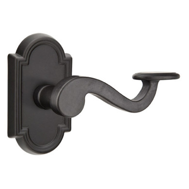 Emtek 72011-PD-FB Padua Lost Wax Door Lever Privacy Set With #11 Rosette Flat Black Bronze