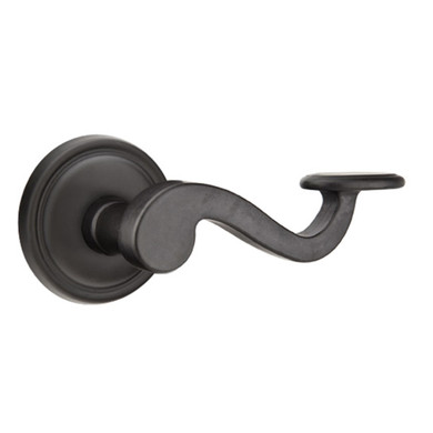 Emtek 70512-PD-FB Padua Lost Wax Door Lever Dummy Set With #12 Rosette Flat Black Bronze
