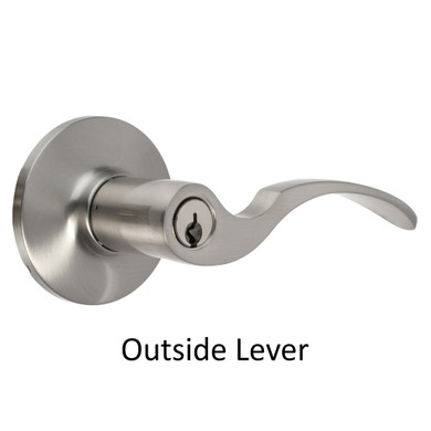 Dynasty Hardware Monterey Collection Door Levers, Satin Nickel