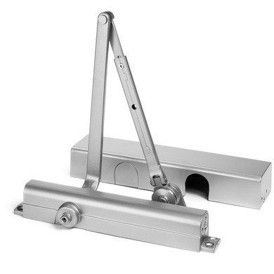 Dynasty Hardware 8500-HO-ALUM Door Closer with Hold Open Arm, Aluminum