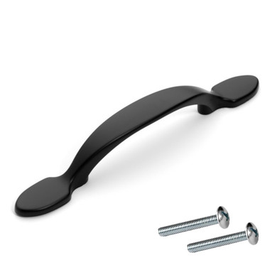 Dynasty Hardware  P-2381-FB Classic Cabinet Pull Flat Black