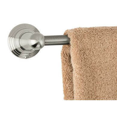 Dynasty Hardware 2200-SN-4 Muirfield Series Bathroom Hardware Set, Satin Nickel, 4-Piece Set, with 24" Towel Bar