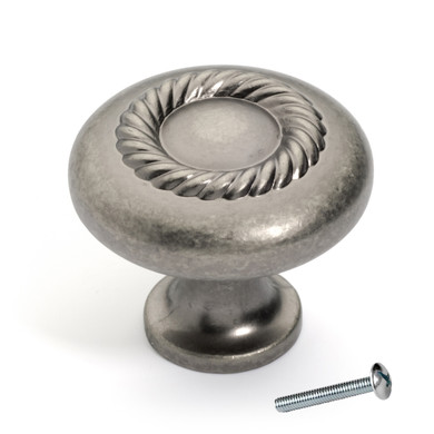 Dynasty Hardware K-5104-AN Rope Cabinet Knob, Antique Nickel