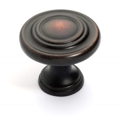 Dynasty Hardware K-81295-10B Three Ring Cabinet Knob, Oil Rubbed Bronze