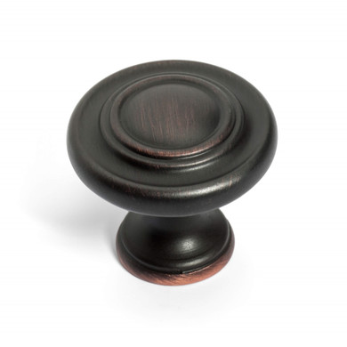 Dynasty Hardware K-81295-12P Three Ring Cabinet Knob, Aged Oil Rubbed Bronze