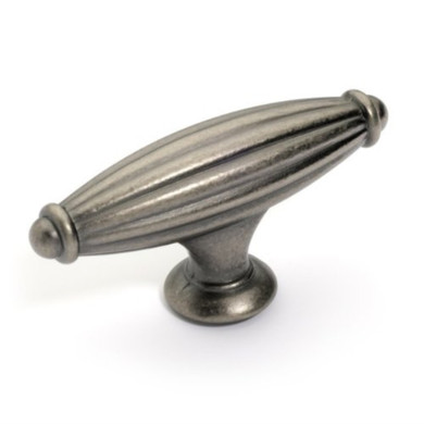 Dynasty Hardware K-8618-AN Fluted Cabinet Knob, Antique Nickel