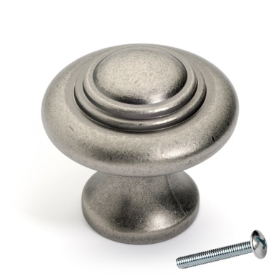 Dynasty Hardware K-9229-AN Concentric Cabinet Knob, Antique Nickel