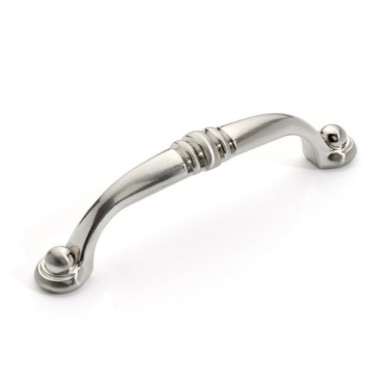 Dynasty Hardware P-80054-SN Ball Tip 3-3/4-Inch Center to Center Cabinet Hardware Pull Satin Nickel