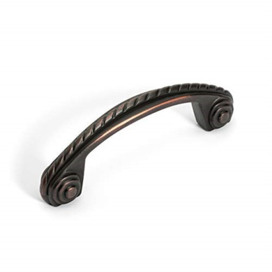 Dynasty Hardware P-80114-12P Rope Cabinet Hardware Pull, Aged Oil Rubbed Bronze