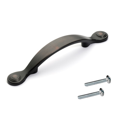 Dynasty Hardware P-86954-10B Arched Cabinet Hardware Pull, Oil Rubbed Bronze