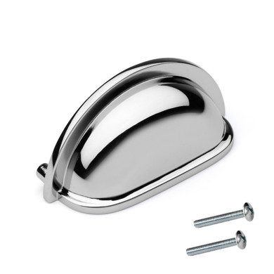 Dynasty Hardware P-953-26 Cabinet Hardware Bin Pull, Polished Chrome