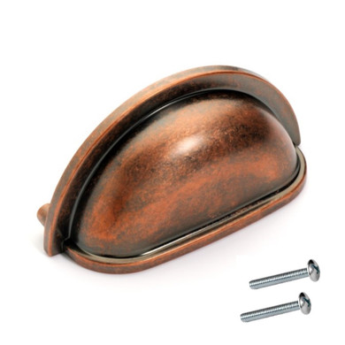 Dynasty Hardware P-2769-AC Cabinet Hardware Bin Pull, Antique Copper