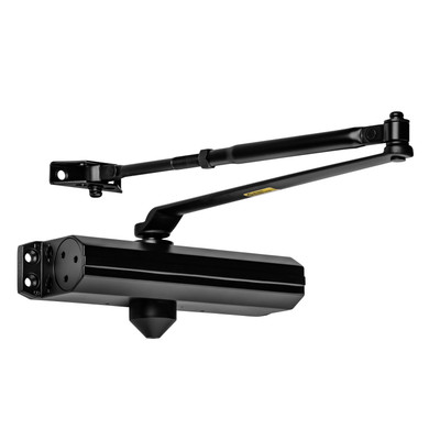 Dynasty Hardware 1614-BLK Grade 1 Door Closer, Size 1-4, ADA Compliant, Black