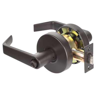 Dynasty Hardware AUG-20-10B Grade 2 Commercial Duty Privacy Lever, ADA, Oil Rubbed Bronze Finish