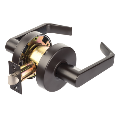 Dynasty Hardware AUG-30-10B Grade 2 Commercial Duty Passage Lever, ADA, Oil Rubbed Bronze Finish
