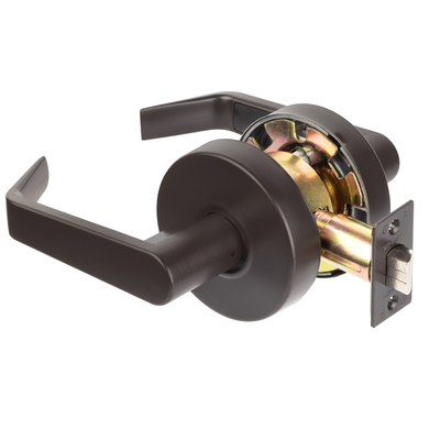 Dynasty Hardware AUG-30-10B Grade 2 Commercial Duty Passage Lever, ADA, Oil Rubbed Bronze Finish