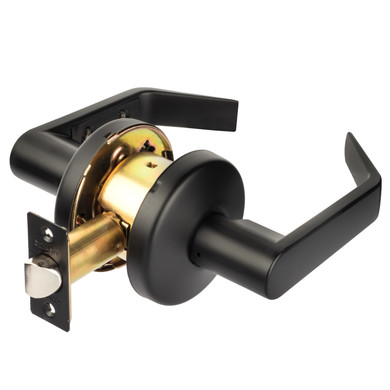 Dynasty Hardware AUS-30-US19 Austin Commercial Passage Lever ADA Approved, Flat Black