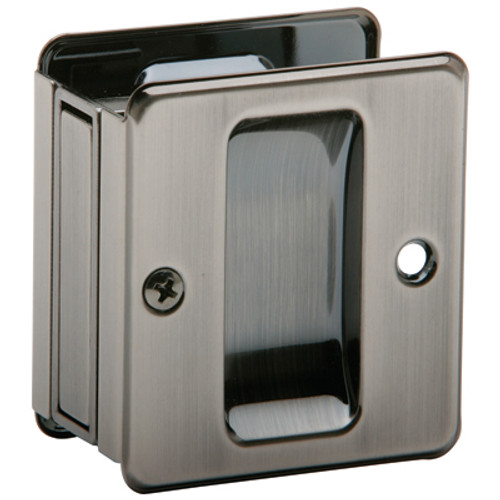 EZSet Passage Pocket Door Pull Antique Nickel / Pewter