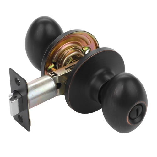 Dynasty Hardware ASP-30-12P Aspen Door Knob, Privacy Set, Aged Oil Rubbed Bronze