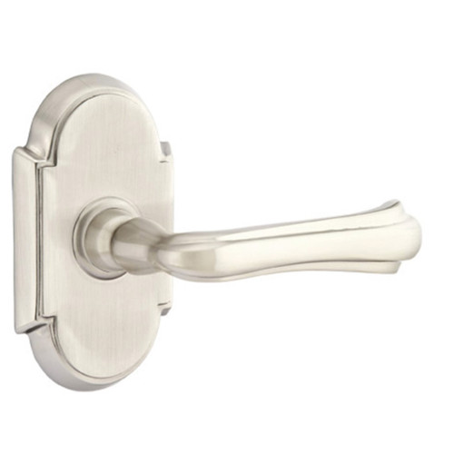 Emtek 8208-WM-US15 Wembley Door Lever Privacy Set With #8 Rosette Satin Nickel