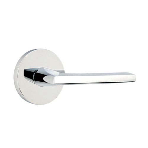 Emtek 5209-HLO-US26 Helios Door Lever Privacy Set With Disk Rosette Polished Chrome