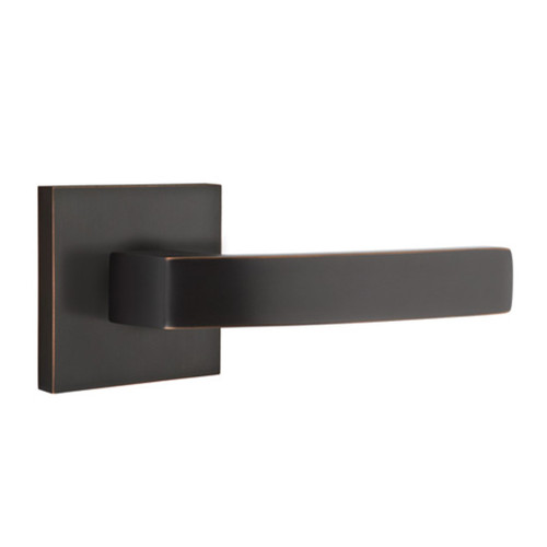Emtek 5210-BRL-US10B Breslin Door Lever Privacy Set With Square Rosette Oil Rubbed Bronze