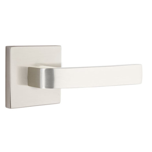 Emtek 5210-BRL-US15 Breslin Door Lever Privacy Set With Square Rosette Satin Nickel