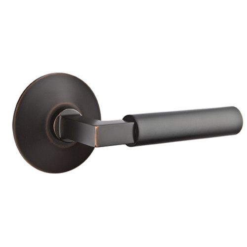Emtek 5107-HEC-US10B Hercules Door Lever Passage Set With Modern Rosette Oil Rubbed Bronze