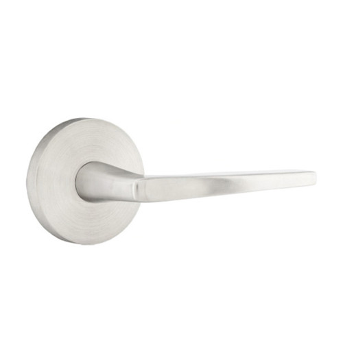 Emtek S30002-HES-SS Hermes Door Lever Dummy Set With Stainless Steel Disk Rosette Brushed Stainless Steel