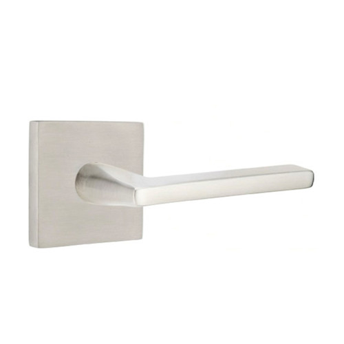 Emtek S10003-HL-SS Helios Door Lever Passage Set With Stainless Steel Square Rosette Brushed Stainless Steel