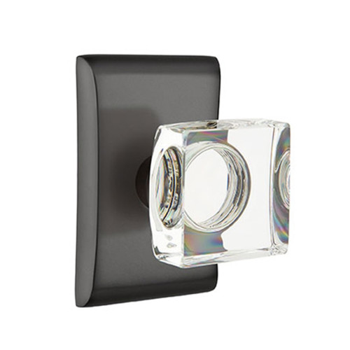 Emtek 5211-ROU-US4 Round Door Knob Privacy Set With Neos Rosette Satin  Brass 