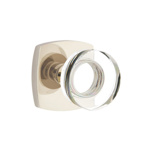 Emtek 5316-MDC-US14 Modern Disc Door Knob Passage Set With Urban Modern Rosette Polished Nickel