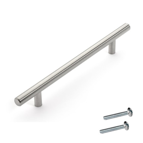 Dynasty Hardware P-1004-SN European 8-3/4" Bar Cabinet Pull Satin Nickel