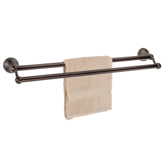 Dynasty Hardware 5016-ORB Brentwood 24 Inch Double Towel Bar Oil Rubbed Bronze