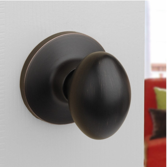 Dynasty Hardware ASP-82-12P Aspen Door Knob, Passage Set, Aged Oil Rubbed Bronze