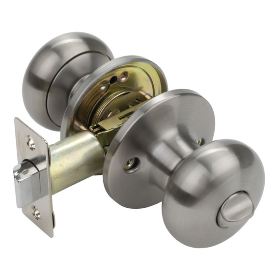 Dynasty Hardware TAH-30-US15 Tahoe Door Knob, Privacy Set, Satin Nickel