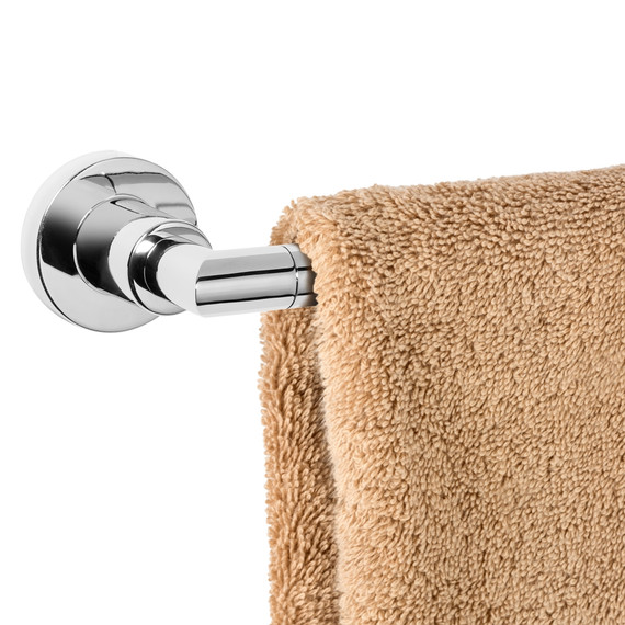 Dynasty Hardware 4000-CM-4 Manhattan Towel Bar Set, Polished Chrome, 4-Piece Set, With 24" Towel Bar