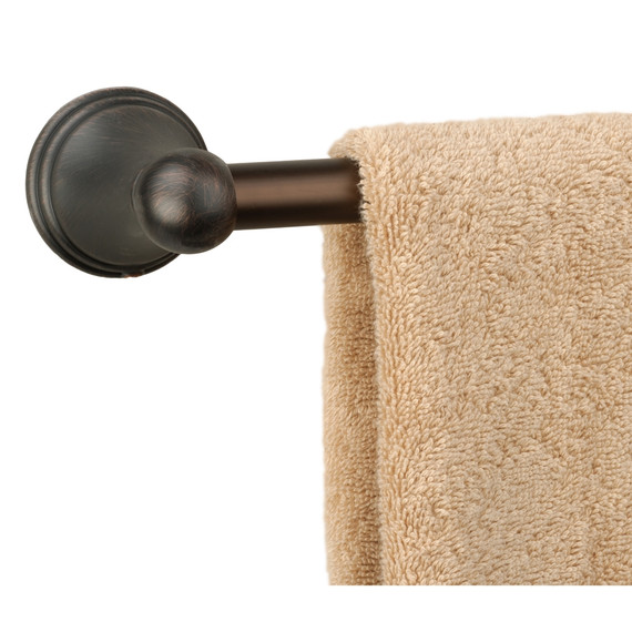 Dynasty Hardware 9300-ORB-4 Bay Hill Series Bathroom Hardware Set, Oil Rubbed Bronze, 4-Piece Set, With 24" Towel Bar