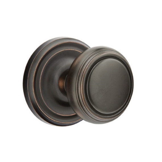 Emtek 8200-NW-US10B Norwich Door Knob Privacy Set With Regular Rosette Oil Rubbed Bronze
