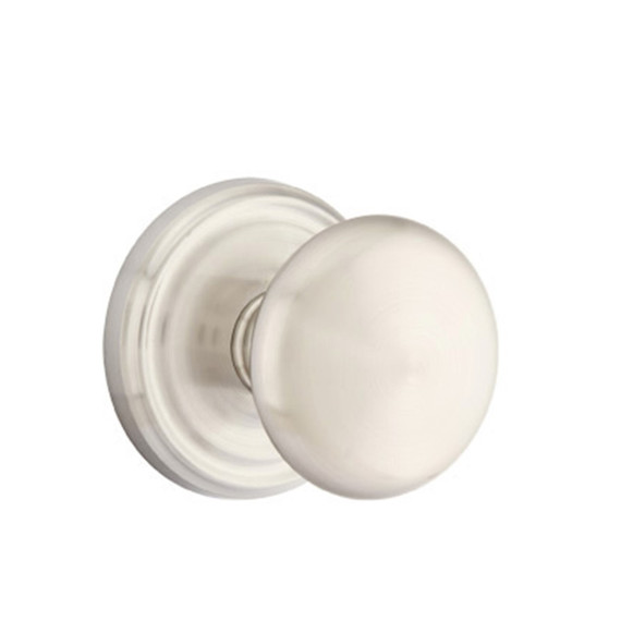 Emtek 8100-P-US15 Providence Door Knob Passage Set With Regular Rosette Satin Nickel