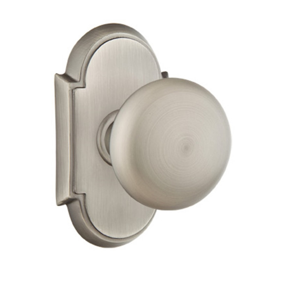 Emtek 8058-P-US15A Providence Door Knob Dummy Set With #8 Rosette Pewter