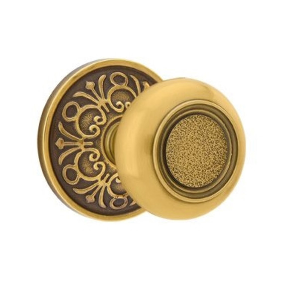 Emtek 8206-BT-US7 Belmont Door Knob Privacy Set With Lancaster Rosette French Antique