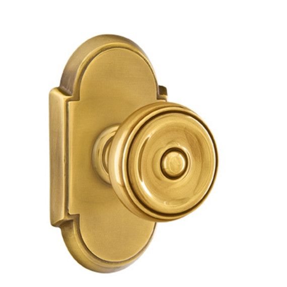 Emtek 8058-W-US7 Waverly Door Knob Dummy Set With #8 Rosette French Antique