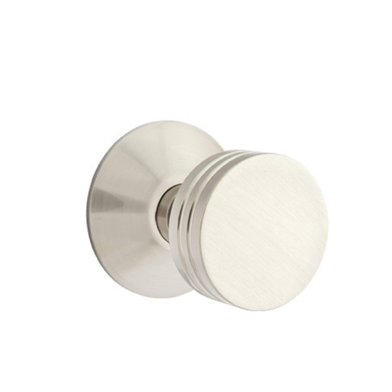 Emtek 5057-BN-US15 Bern Door Knob Dummy Set With Modern Rosette Satin Nickel