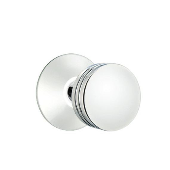 Emtek 5057-BN-US26 Bern Door Knob Dummy Set With Modern Rosette Polished Chrome